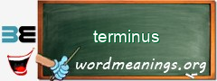 WordMeaning blackboard for terminus